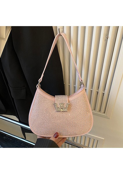 Kadınlar Için Popüler Dokulu Koltuk Altı Çantası, Yeni Moda Omuz Çantası, Kadınlar Için Niş Zincir Crossbody Çanta (Yurt Dışından)