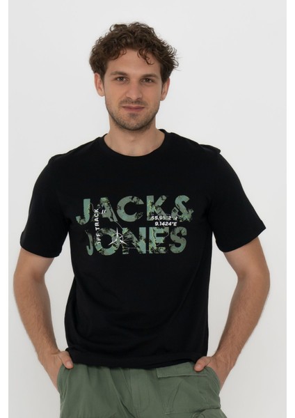 Jack & Jones Bisiklet Yaka Logolu Tişört - Techlogo-12215700