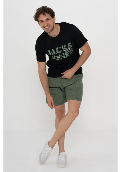 Jack & Jones Bisiklet Yaka Logolu Tişört - Techlogo-12215700