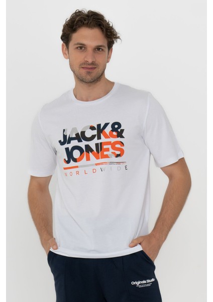 Erkek Logo Baskili Kisa Kollu Tisört - Luke