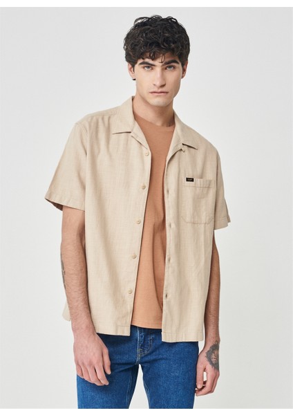 Regular Fit Bej Erkek Gömlek L67PLDUQ_KISA Kollu Gömlek Beden: Xl fiyatları