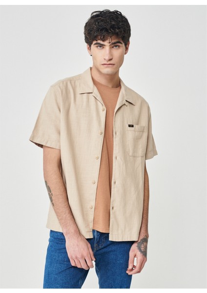 Regular Fit Bej Erkek Gömlek L67PLDUQ_KISA Kollu Gömlek Beden: Xl fırsatları