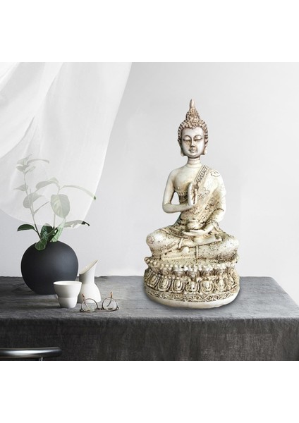 Meditasyon Tayland Gautama Buda Oturmuş Heykeli Heykel Reçine El Sanatları Ev Dekor (Yurt Dışından) fırsatları