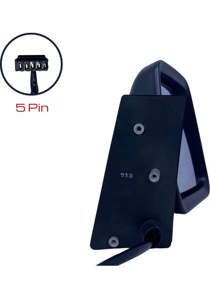 Dış Dikiz Aynası Citoren Jumpy 1995-2007, Peugeot Expert 1995-2000, Fiat Scudo 1995-2007 Elektrikli, Isıtmalı, Manuel Katlanır, Siyah Kapak, 5 Pin indirimleri