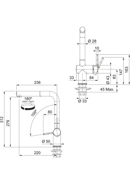 Basis Bfg 611-86 Beyaz Granit Evye-Active Plus Doccia 2.0 Batarya Seti