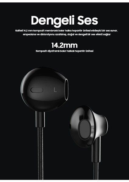 Ios Uyumlu Metal Başlık Kablolu Kulaklık fırsatları