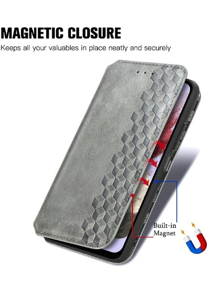 Samsung Galaxy M34 5g Moda Tasarım Cüzdan Fonksiyonu Için Kılıf Kapak Çevirin (Yurt Dışından)