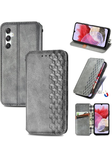 Samsung Galaxy M34 5g Moda Tasarım Cüzdan Fonksiyonu Için Kılıf Kapak Çevirin (Yurt Dışından)