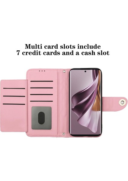 Oppo Oppo 10 Pro 5g Için Kılıf Cüzdan Kapak Kart Tutucu Bilek Şeridi Şık (Yurt Dışından)