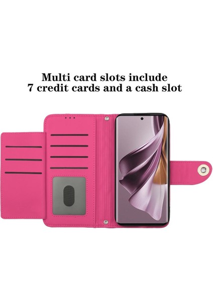 Oppo Oppo 10 Pro 5g Için Kılıf Cüzdan Kapak Kart Tutucu Bilek Şeridi Şık (Yurt Dışından)