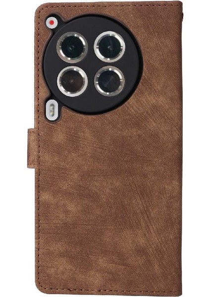 Tecno Camon 30 Premier 5g Flip Folio Cüzdan Pu Deri Kart Yuvaları Için Kılıf (Yurt Dışından)
