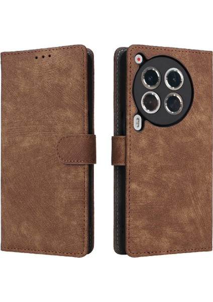 Tecno Camon 30 Premier 5g Flip Folio Cüzdan Pu Deri Kart Yuvaları Için Kılıf (Yurt Dışından)