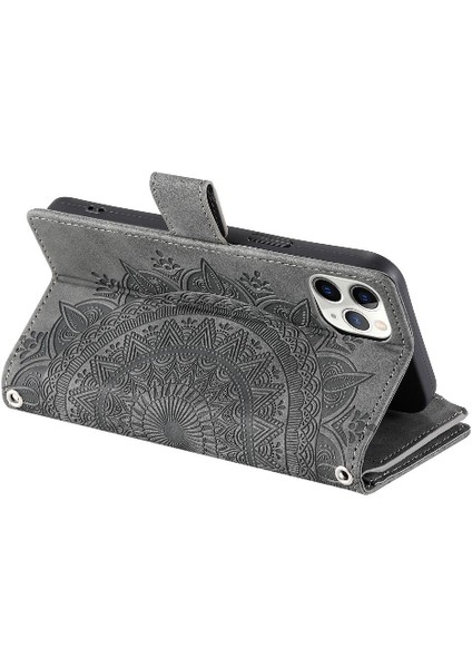 IPhone 11 Için Kılıf Pro Max Mikrofiber Astar Içinde Alüminyum Metal Logo (Yurt Dışından)