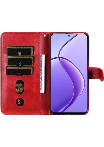Realme 12 5g Fermuar Koruyucu Kapak Deri Kart Yuvası Sahipleri Için Kılıf (Yurt Dışından) modelleri