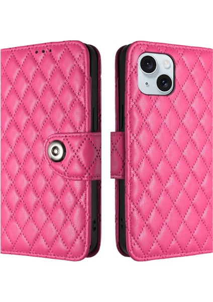 IPhone 15 Için Kılıf Artı Bilek Şerit Kart Tutucu Cüzdan Kapak Darbeye (Yurt Dışından)