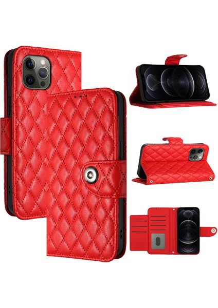 IPhone 13 Için Kılıf Pro Max Kart Tutucu Cüzdan Kapak Bilek Şerit Darbeye (Yurt Dışından)