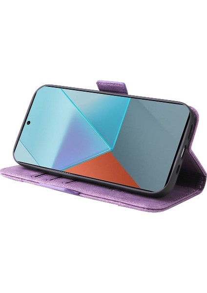 Xiaomi Redmi Için Not 13 Pro 5g Kart Yuvaları Tpu Deri Manyetik Kapak (Yurt Dışından)