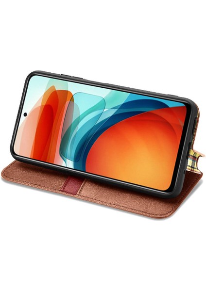 Xıaomı Redmi Için Not 10 Pro 5g Deri Kılıf Kapak Çevirin Moda (Yurt Dışından)