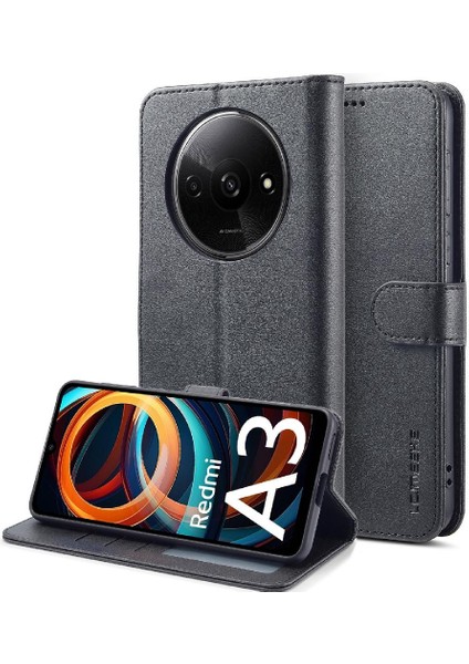 Xiaomi Redmi A3 Kart Yuvaları Cüzdan Tutucu ile Buzağı Doku Flip (Yurt Dışından) indirimleri