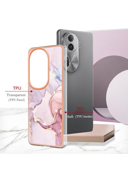 Oppo Oppo 11 Pro 5g Için Kılıf Ince Tpu Mermer Desen Koruma Yumuşak Tampon (Yurt Dışından)