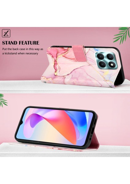 Onur X6A Kickstand Cüzdan Pu Deri Mermer Desen Için Kılıf (Yurt Dışından) indirimleri