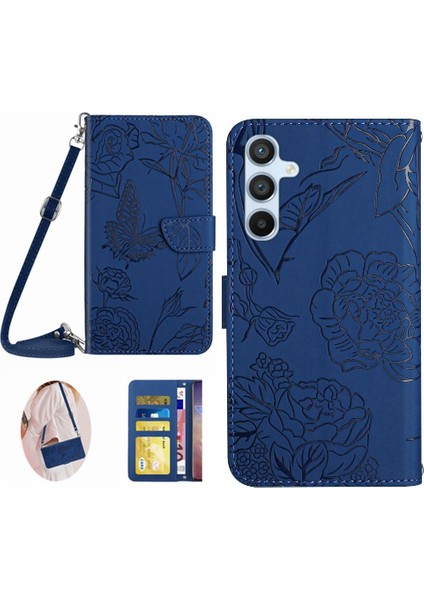 Samsung Galaxy Case 5g Kelebekler ve Çiçekler Yumuşak Pu Deri &amp; (Yurt Dışından)