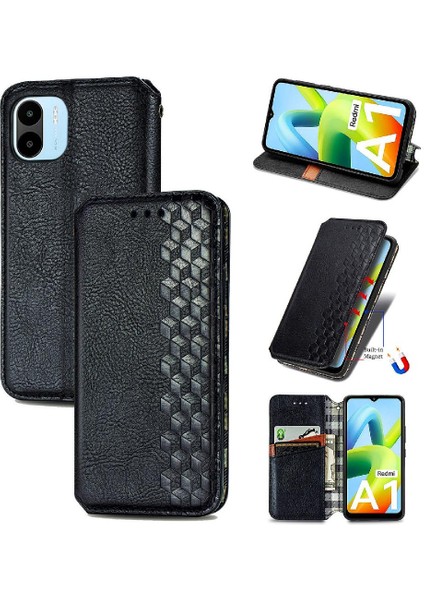 Xıaomı Redmi A1 Için Kılıf Deri Kılıf Cüzdan Fonksiyonu Moda Tasarım Flip (Yurt Dışından) fırsatları