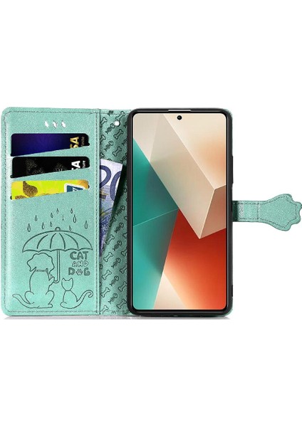 Xiaomi Redmi Için Not 13 4g Kılıf Kısa Kayış Karikatür Hayvanlar (Yurt Dışından)