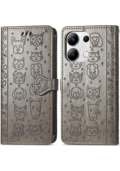 Xiaomi Redmi Için Not 13 4g Kılıf Kısa Kayış Karikatür Hayvanlar (Yurt Dışından)