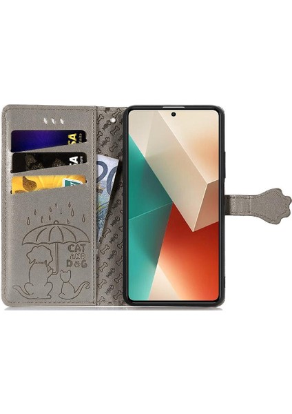 Xiaomi Redmi Için Not 13 4g Kılıf Kısa Kayış Karikatür Hayvanlar (Yurt Dışından)
