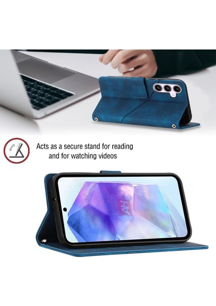 Samsung Galaxy Case 5g Kart Tutucu Cüzdan Kapak Çevirin Manyetik (Yurt Dışından)