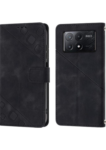 Xiaomi Poco X6 Pro Için Kılıf Cüzdan Kapak Çevirin Manyetik Deri Kart Tutucu (Yurt Dışından)