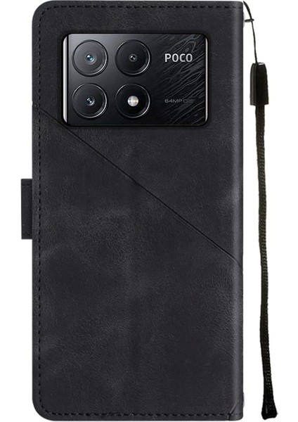 Xiaomi Poco X6 Pro Için Kılıf Cüzdan Kapak Çevirin Manyetik Deri Kart Tutucu (Yurt Dışından)