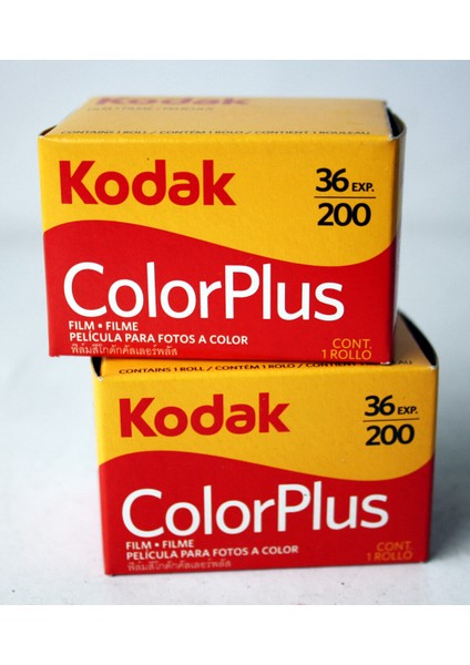 2 Adet Color Plus 200 Asa Analog Fotoğraf Makinesi Film