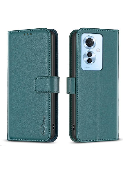 Oppo Oppo 11F 5g Için Kılıf Deri Çanta Cüzdan Iş Çok Renkli Yuvası (Yurt Dışından)