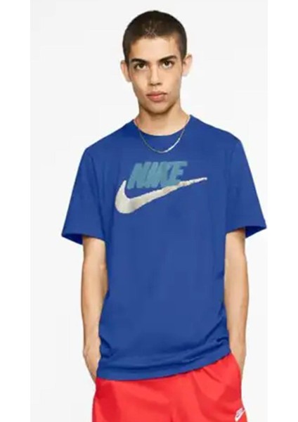 Sportswear Swoosh Tshirt Erkek Tişört Mavi