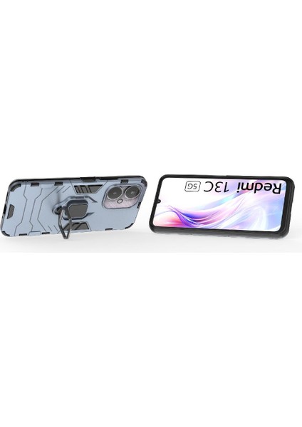 Xiaomi Redmi Için Kılıf 13C 4g/5g Kickstand Askeri Damla Koruma Halkası (Yurt Dışından) modelleri