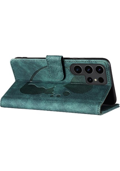 Samsung Galaxy S23 Ultra Cüzdan Kılıf Flip Folio Kabartmalı Sevimli (Yurt Dışından) fırsatları