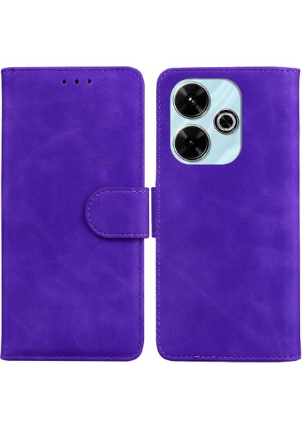 Xiaomi Redmi Için Flip Case 13 4g Standı Tutucu Manyetik Premium Pu Deri (Yurt Dışından)