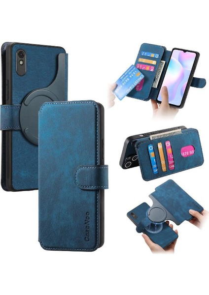 Xiaomi Redmi 9A Cüzdan Mıknatıs Koruyucu Malzeme Için Flip Case Retro Kart (Yurt Dışından)