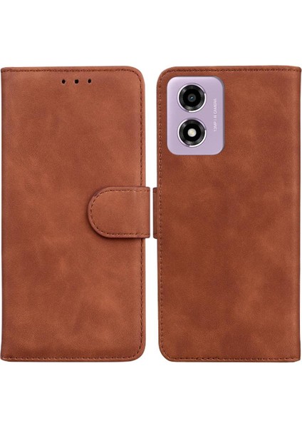 Motorola Moto E14 Için Flip Case Standı Tutucu Premium Pu Deri Manyetik (Yurt Dışından)