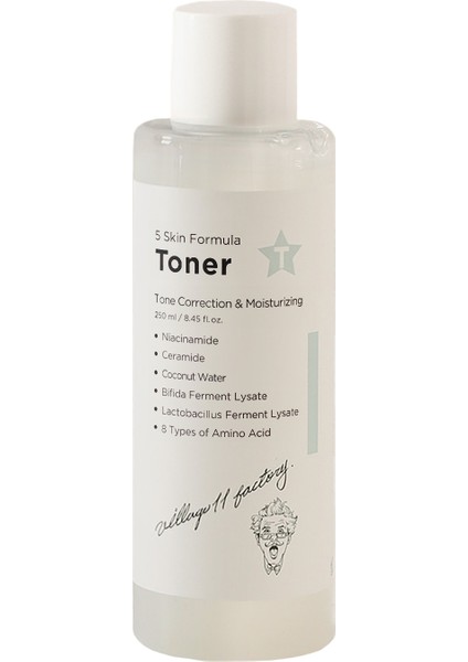 Village 11 Factory T Skin Formula Tonik - Ton Dengeleyici Tonik 250 ml