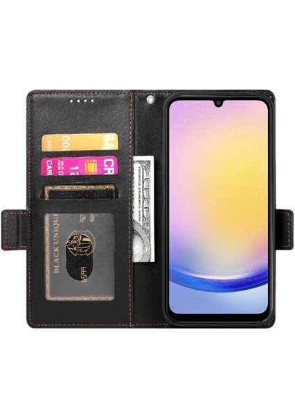 Samsung Galaxy A25 Flip Iş Günlük Kullanım Için Flip Case Kart Yuvaları Cüzdan (Yurt Dışından) modelleri