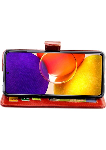 Samsung Galaxy Quantum 2 Kart Tutucu Manyetik Kapatma Pu Için Flip Case (Yurt Dışından) fırsatları