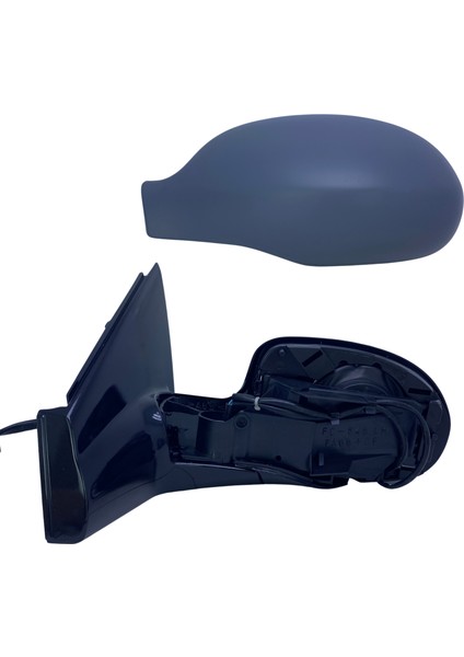 Dış Dikiz Aynası Citroen C5 2001-2008 Elektrikli, Isıtmalı, Manuel Katlanır, Mavi Cam, Astarlı Kapak, 5 Pin
