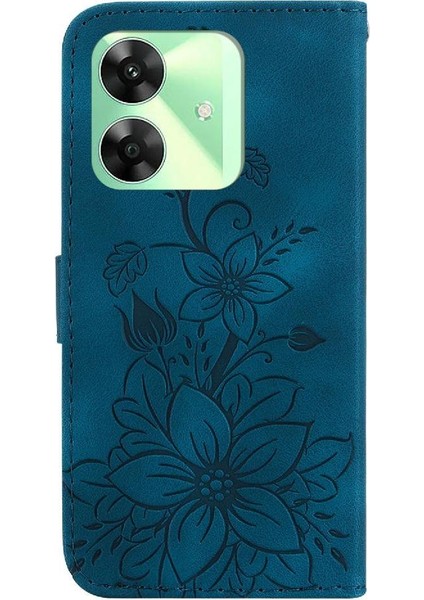 Realme C61 Kabartmalı Zambak Cüzdan Kickstand Manyetik Kart Için Flip Case (Yurt Dışından) indirimleri