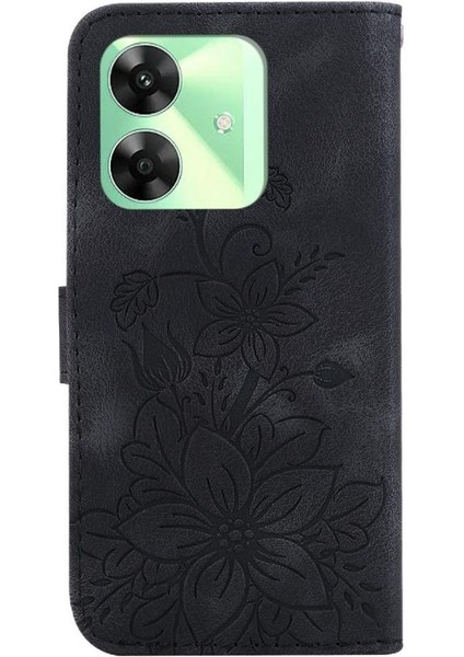 Realme C61 Kabartmalı Zambak Cüzdan Kickstand Manyetik Kart Için Flip Case (Yurt Dışından) indirimleri