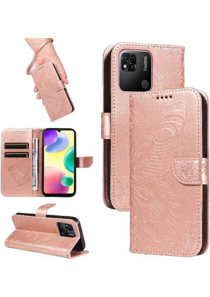 Kredi Kartı Yuvası ile Xiaomi Redmi 10A Yüksek Kaliteli Deri Için Flip Case (Yurt Dışından)
