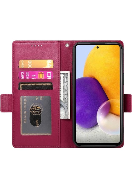 Samsung Galaxy A72 5g Flip Iş Günlük Kullanım Cüzdan Kartı Için Flip Case (Yurt Dışından) modelleri