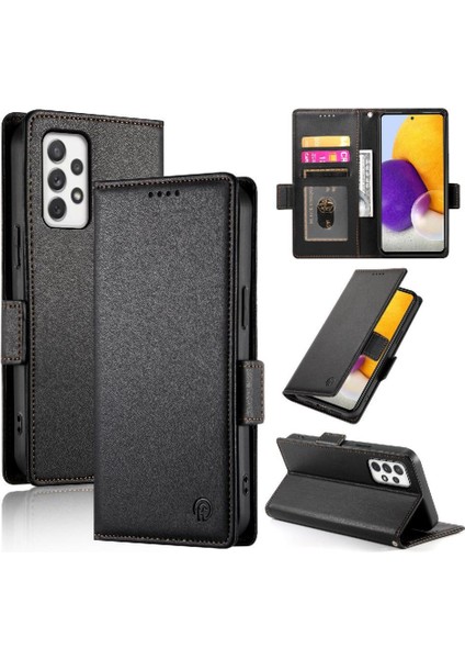 Samsung Galaxy A72 5g Flip Iş Günlük Kullanım Cüzdan Kartı Için Flip Case (Yurt Dışından)